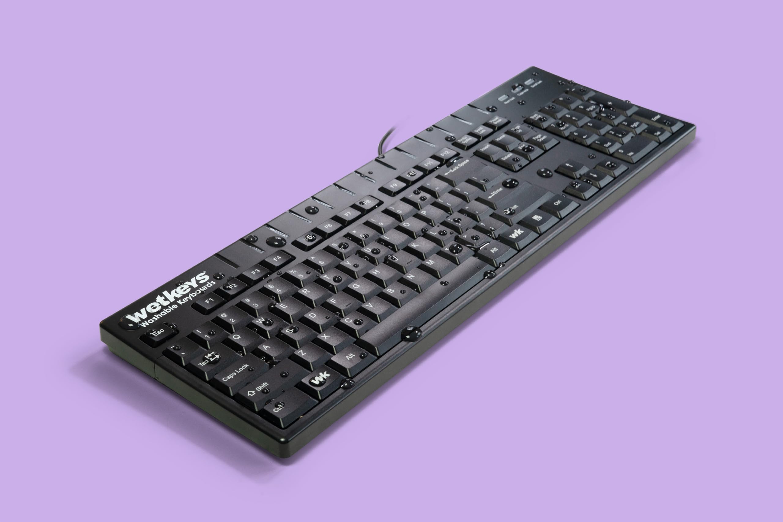 【中古】「非常に良い」WetKeys防水プロフェッショナルグレードフルサイズキーボード、数字パッド付き（USB）（ブラック） KBWKABS104-BK Amazon | WetKeys防水プロフェッショナルグレードフルサイズキーボード